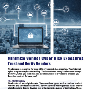 Minimize Vendor Cyber Risk Exposures Solution Brief